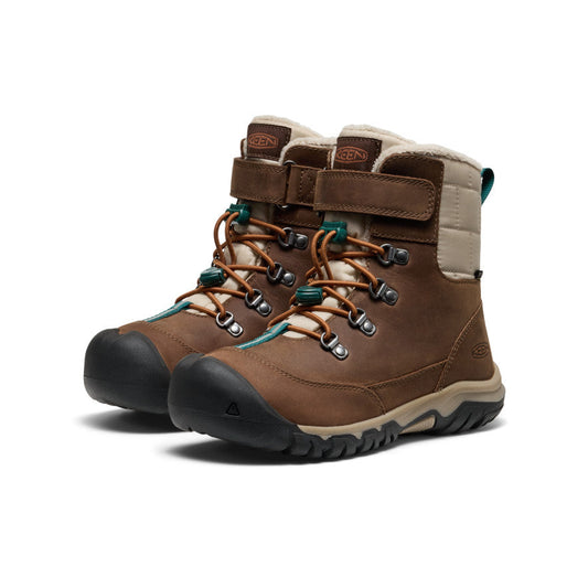 Big Kids' Kanibou Waterproof Winter Boot - Dark Earth/Roasted Pecan