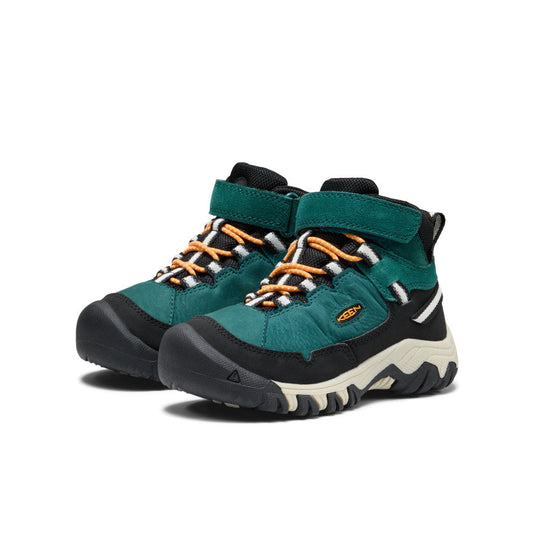 Little Kids' Targhee IV Waterproof Hiking Boot - Mediterranea/Flame Orange