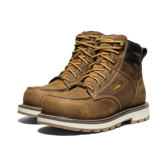 Men's Cincinnati 6" Waterproof 90° Heel Boot (Carbon Toe) - Belgian/Sandshell
