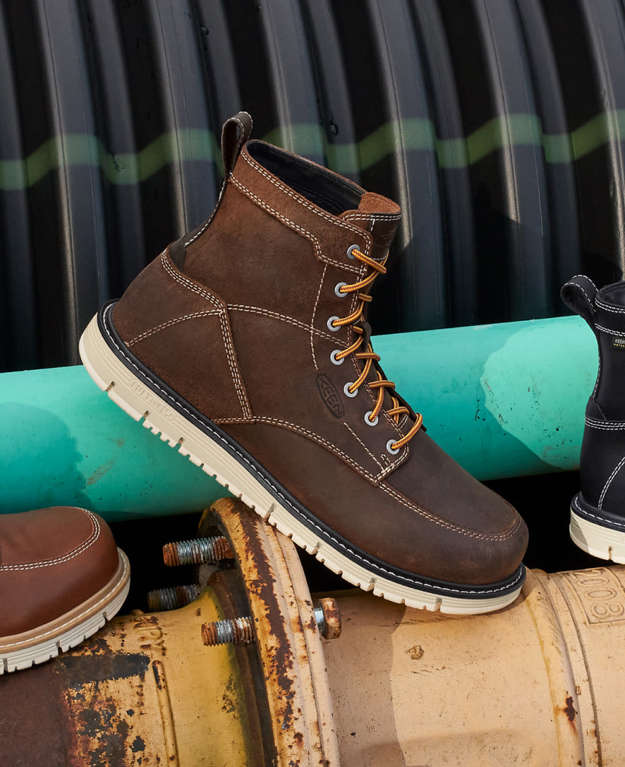 Men's San Jose 6" Boot (Soft Toe) - Gingerbread/Off White