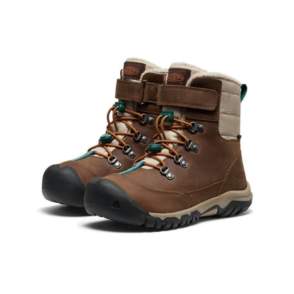 Big Kids' Kanibou Waterproof Winter Boot - Dark Earth/Roasted Pecan