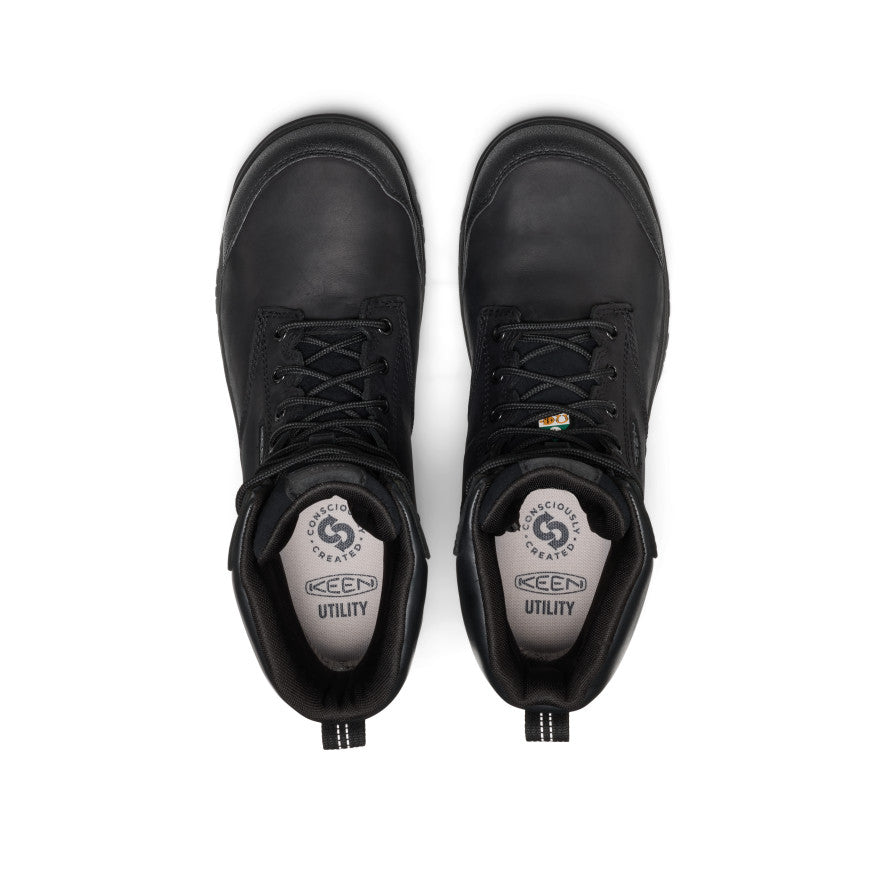 Men's CSA Evanston+ 8" Waterproof Boot (Carbon Toe) - Black/Black