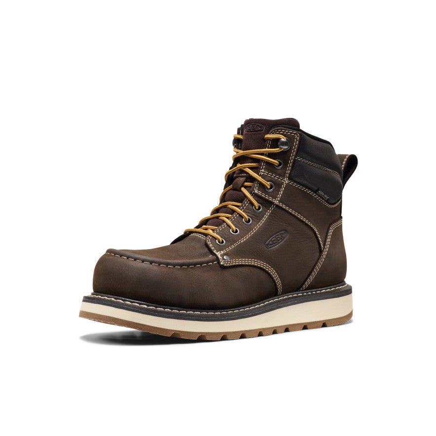 Men's Cincinnati 6" Waterproof Boot (Carbon Toe) - Dark Chocolate/Sandshell