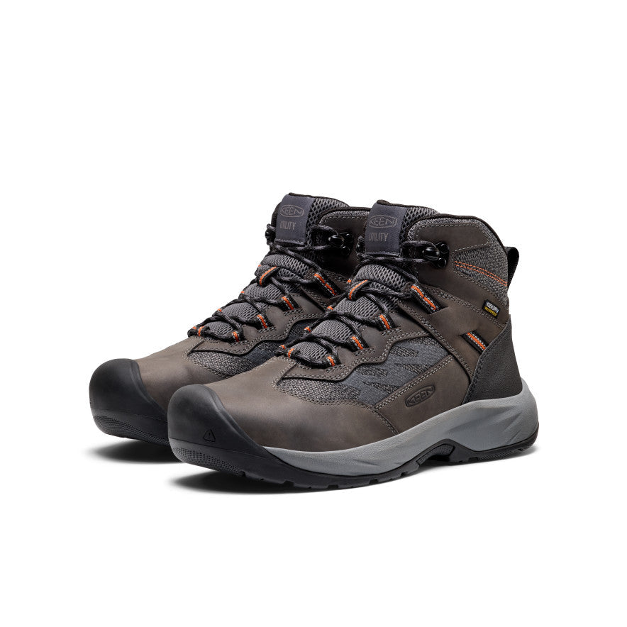 Men's Highframe Waterproof Work Boot (Steel Toe) - Magnet/Black