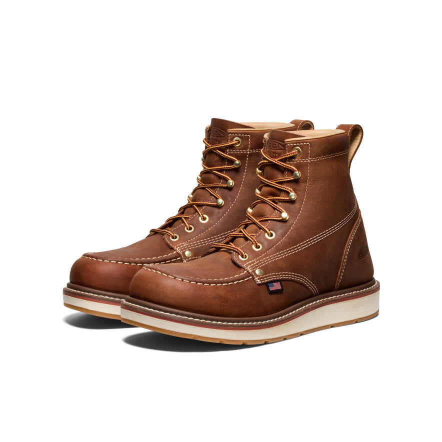 Men's Liberty 6" Boot (Soft Toe) - Leather Brown/Birch