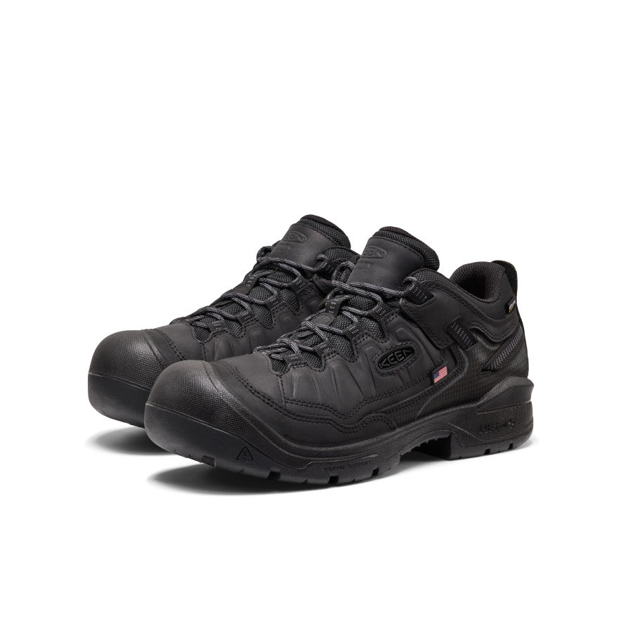 Men's Targhee IV Waterproof Work Shoe (Soft Toe) - Black/Black