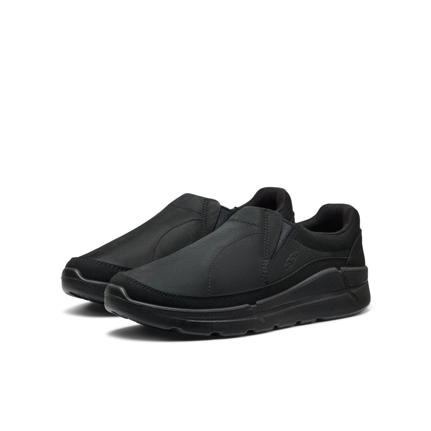 Men's KM2 Leather Slip-On - Black/Black