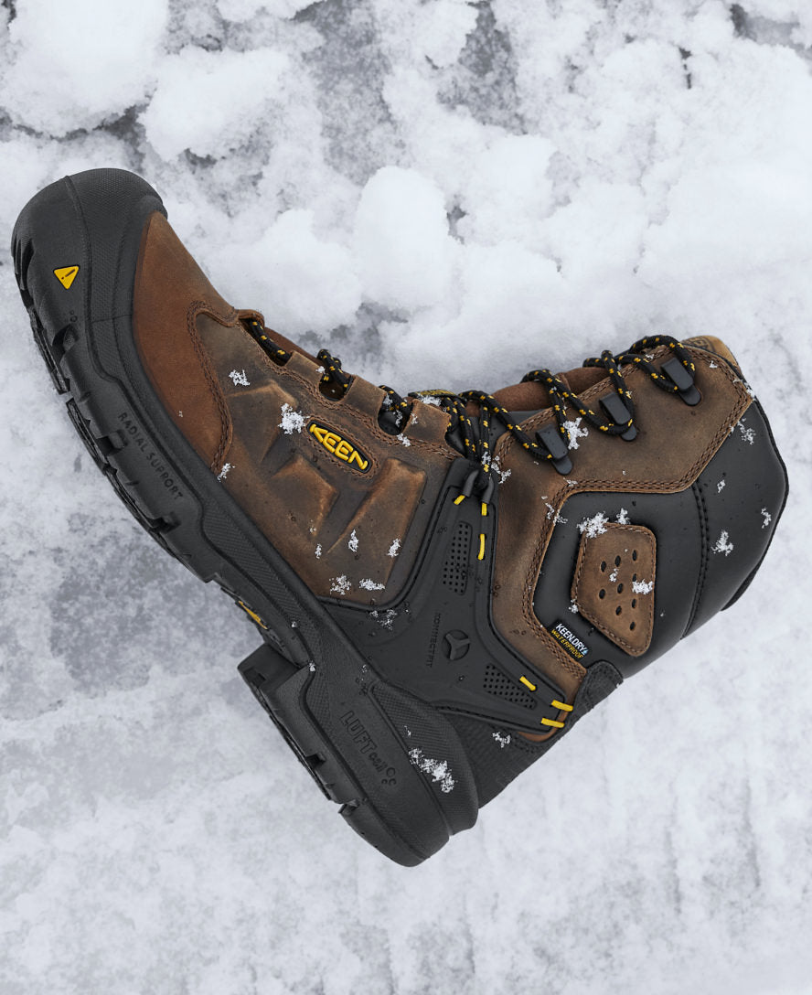 Men's Dover 8" Waterproof Boot (Carbon Toe) - Dark Earth/Black