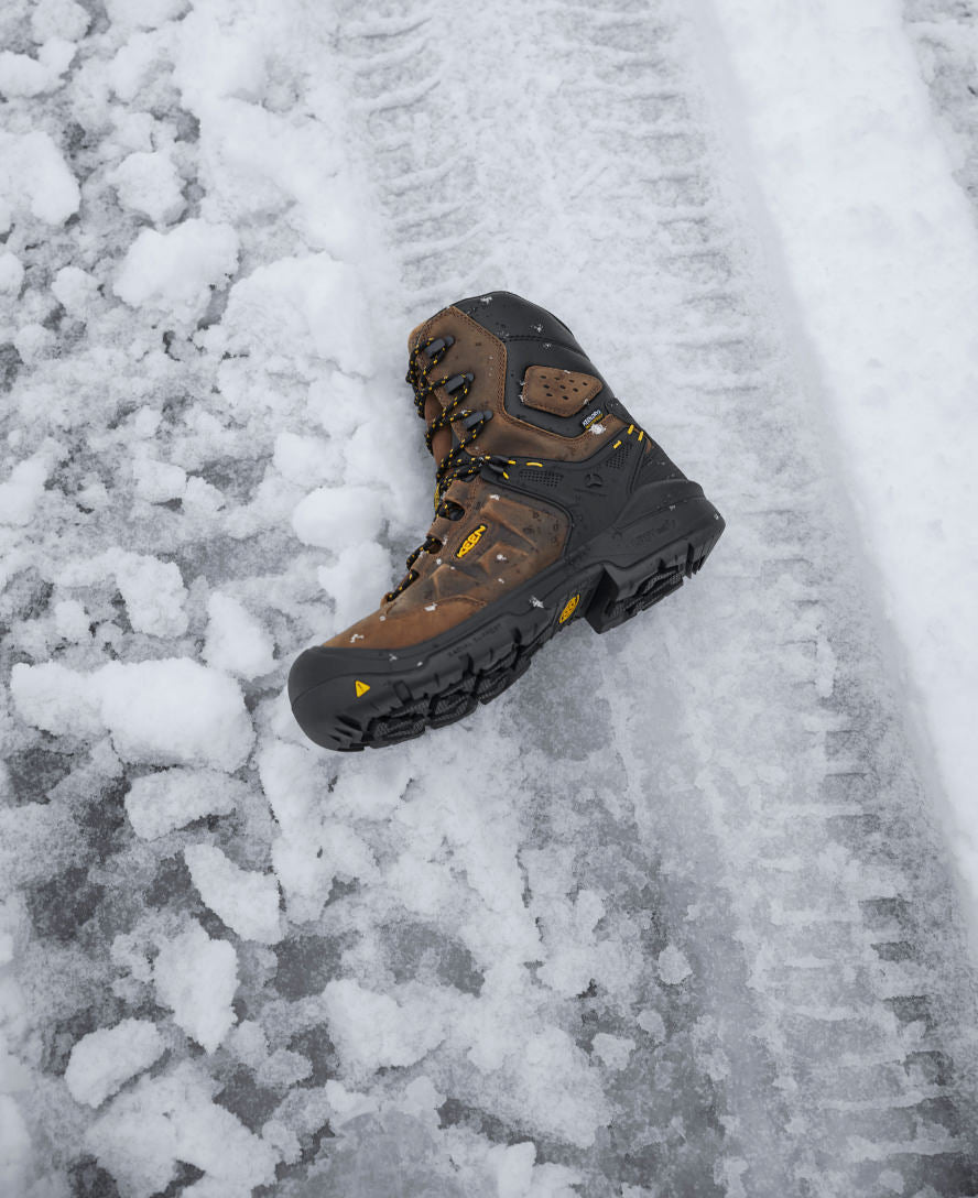 Men's Dover 8" Waterproof Boot (Carbon Toe) - Dark Earth/Black