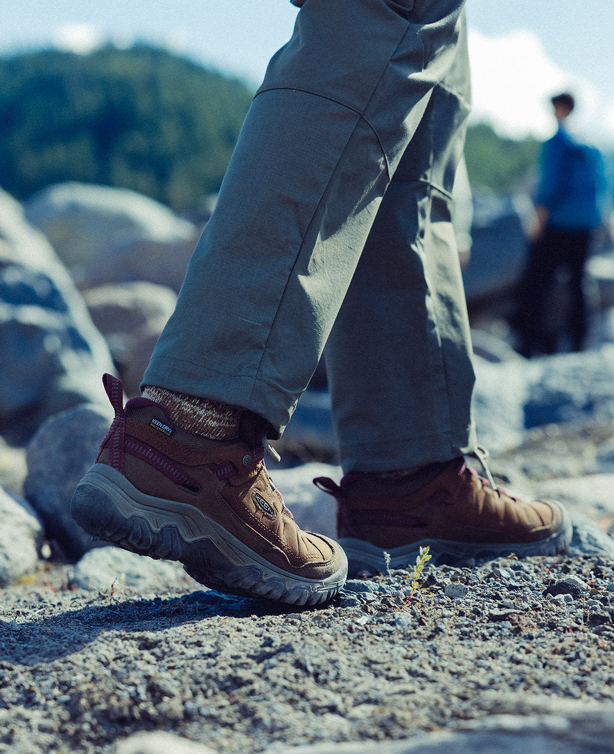 Women's Targhee IV Waterproof Hiking Shoe - Bison/Beaujolais