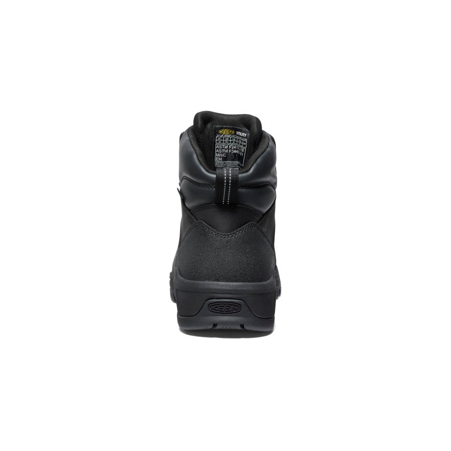 Men's Evanston 6" Waterproof Boot (Carbon Toe) - Black/Black