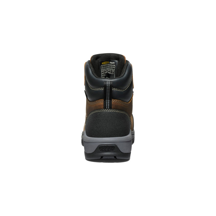 Women's Evanston 6" Waterproof Boot (Carbon Toe) - Bison/Black