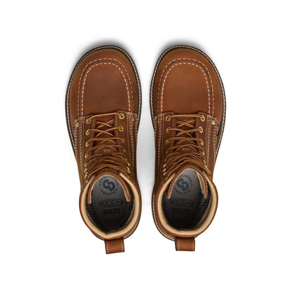 Men's Liberty 8" Waterproof Boot (Soft Toe) - Leather Brown/Birch