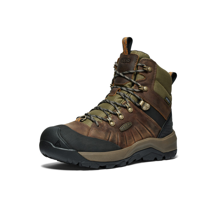 Men's Revel IV Polar Waterproof Boot - Bison/Orange Pepper