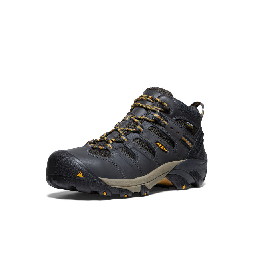 Men's Lansing Mid Waterproof (Steel Toe) - Raven/Tawny Olive