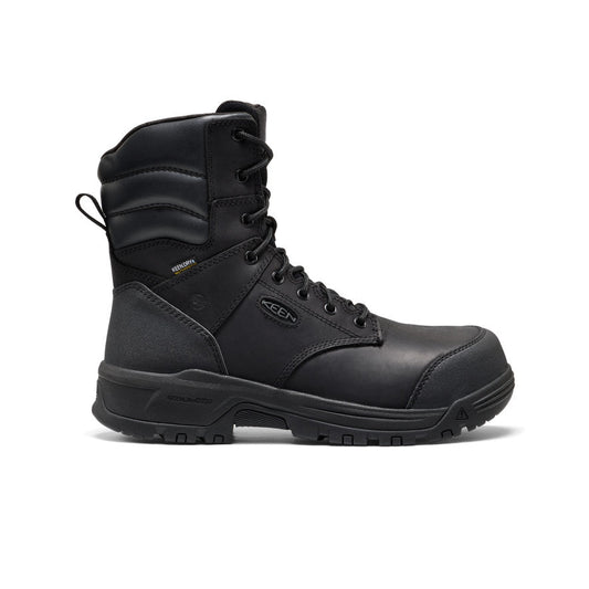 Men's CSA Evanston+ 8" Waterproof Boot (Carbon Toe) - Black/Black