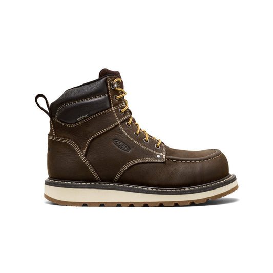 Men's Cincinnati 6" Waterproof Boot (Carbon Toe) - Dark Chocolate/Sandshell