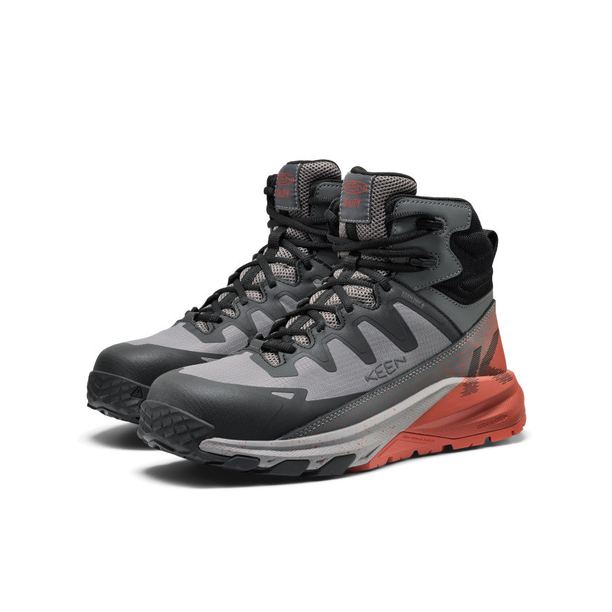 Men's Targhee Blur Waterproof Work Boot (Carbon Toe) - Steel Grey/Black