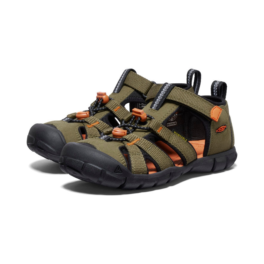 Big Kids' Seacamp II CNX - Dark Olive/Gold Flame