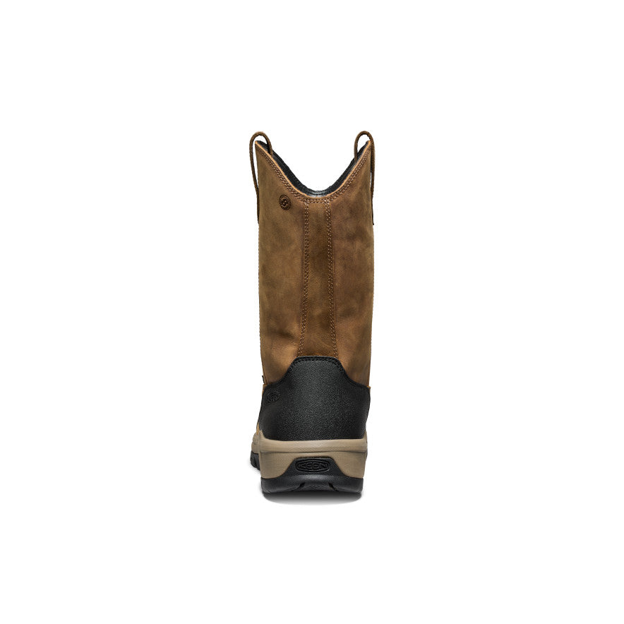 Men's Evanston Pull-On Waterproof Boot (Carbon Toe) - Bison/Black