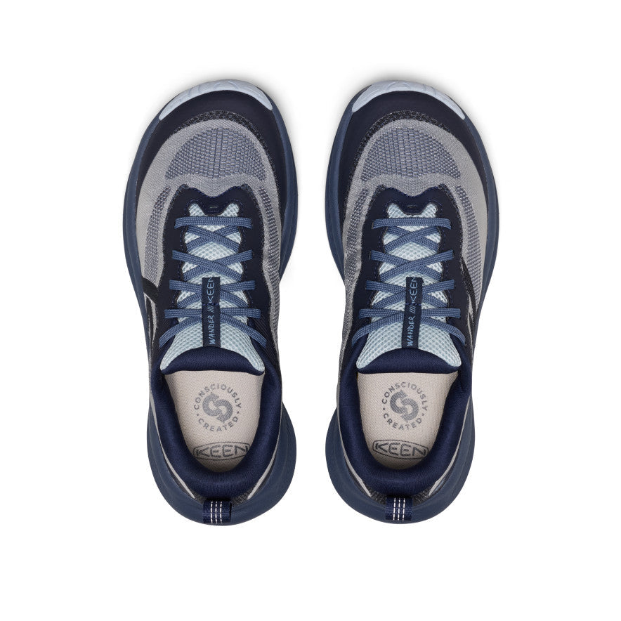 Women's Wander Trail Running Shoe - Vintage Indigo/Skyway