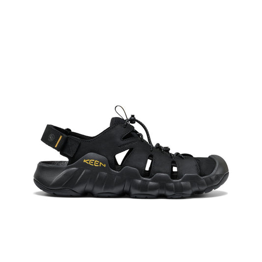 Men's Hyperport Fisherman Leather Sandal - Black/Keen Yellow