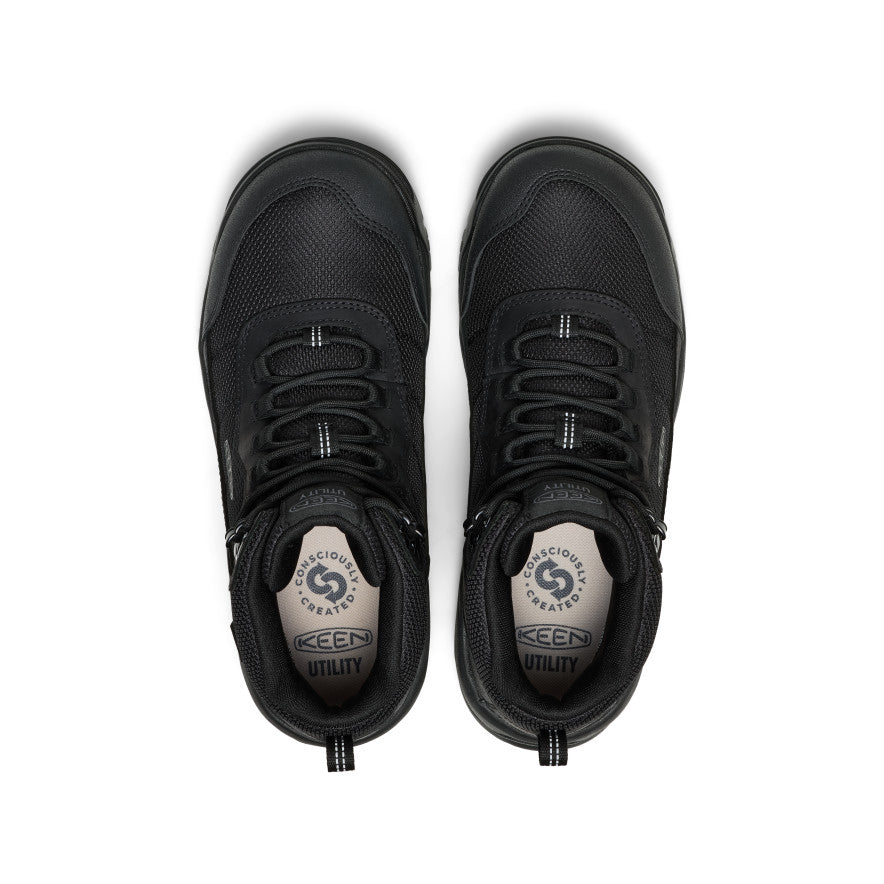 Men's Skokie Waterproof Work Boot (Soft Toe) - Black/Black