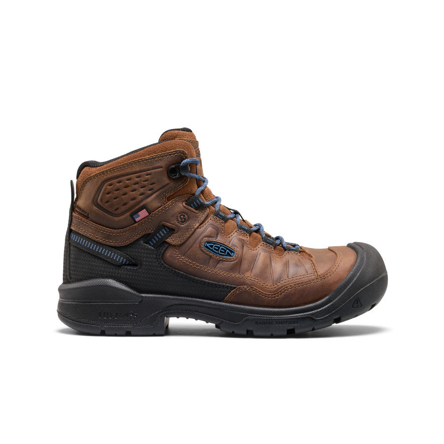 Men's Targhee IV Leather Waterproof Work Boot (Carbon Toe) - Bison/Black