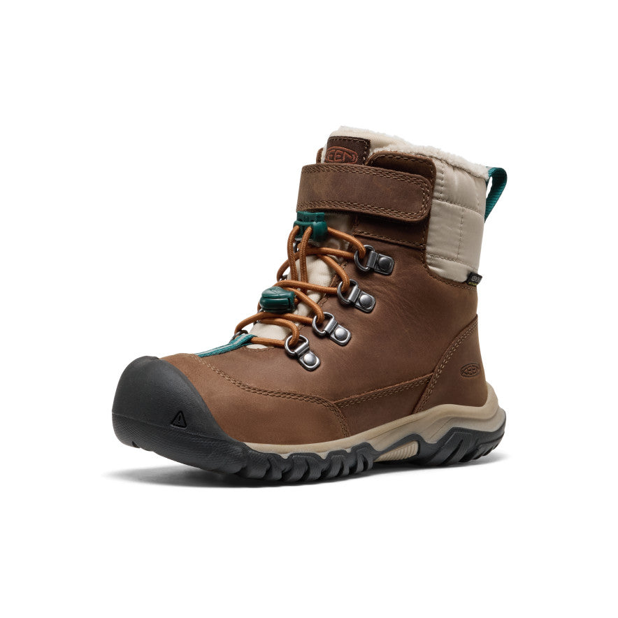 Little Kids' Kanibou Waterproof Winter Boot - Dark Earth/Roasted Pecan