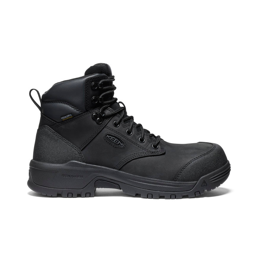 Men's Evanston 6" Waterproof Boot (Carbon Toe) - Black/Black