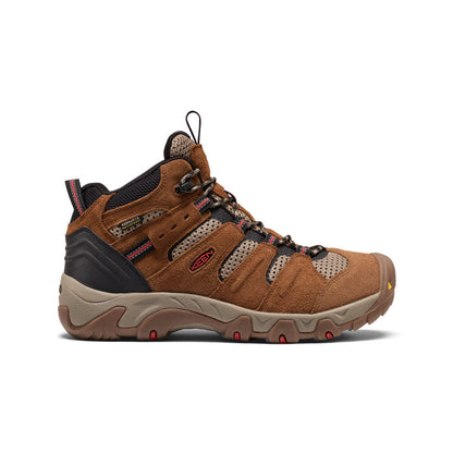 Men's Koven Waterproof Hiking Boot - Bison/Mars Red