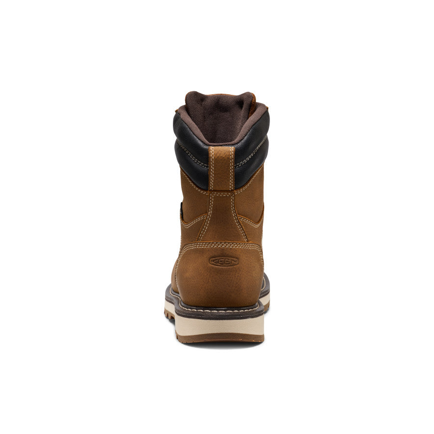 Men's Cincinnati 8" Waterproof 90° Heel Boot (Carbon Toe) - Belgian/Sandshell