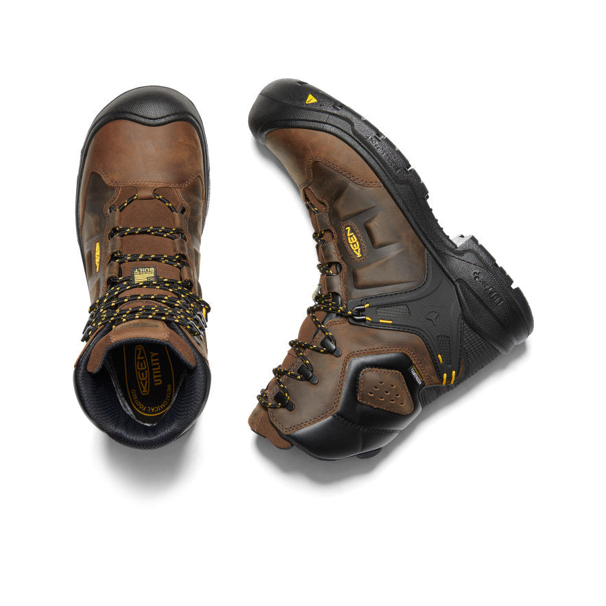 Men's Dover 8" Waterproof Boot (Carbon Toe) - Dark Earth/Black