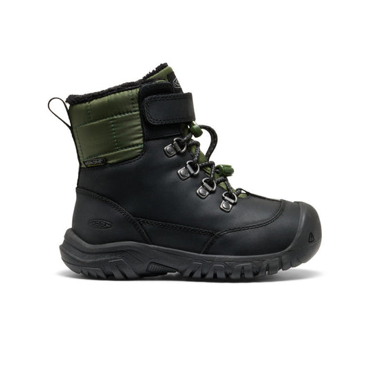 Little Kids' Kanibou Waterproof Winter Boot - Black/Bronze Green