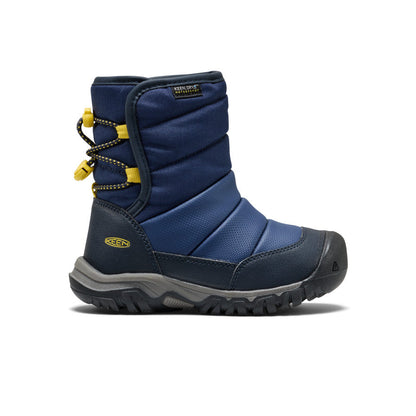 Little Kids' Puffrider Waterproof Winter Boot - Naval Academy/Mango Mint