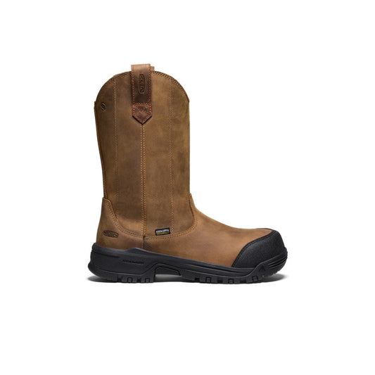 Women's Evanston Pull-On Waterproof Boot (Carbon Toe) - Bison/Black