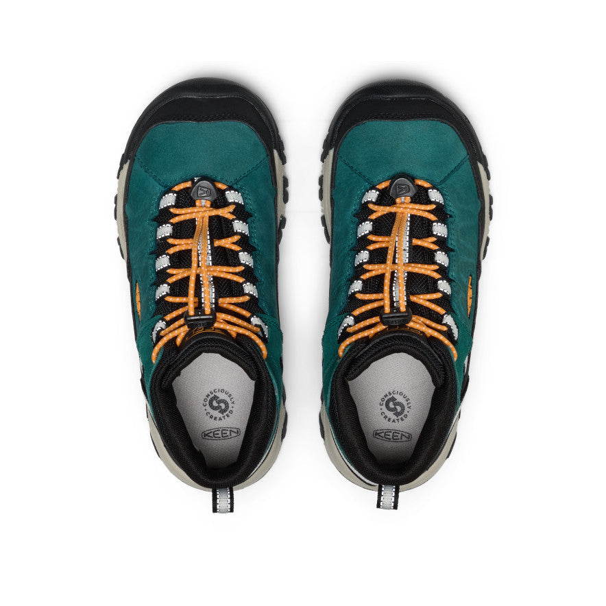 Big Kids' Targhee IV Waterproof Hiking Boot - Mediterranea/Flame Orange