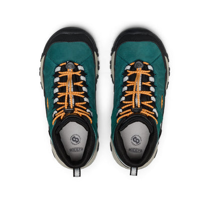 Big Kids' Targhee IV Waterproof Hiking Boot - Mediterranea/Flame Orange