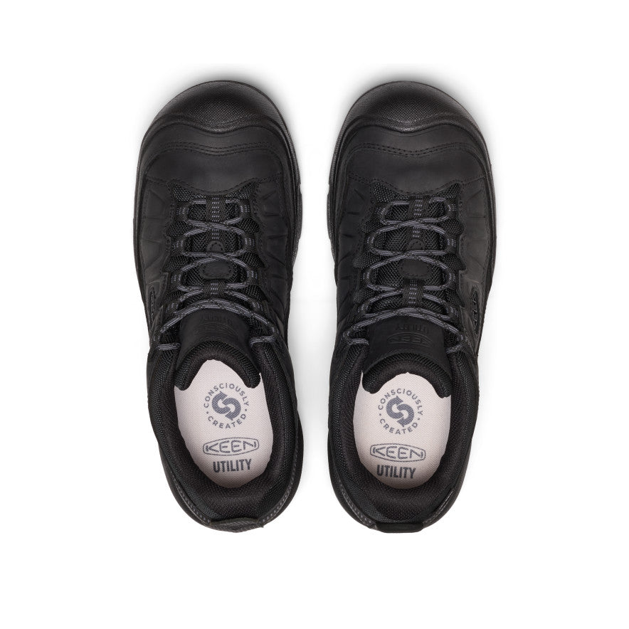 Men's Targhee IV Waterproof Work Shoe (Soft Toe) - Black/Black
