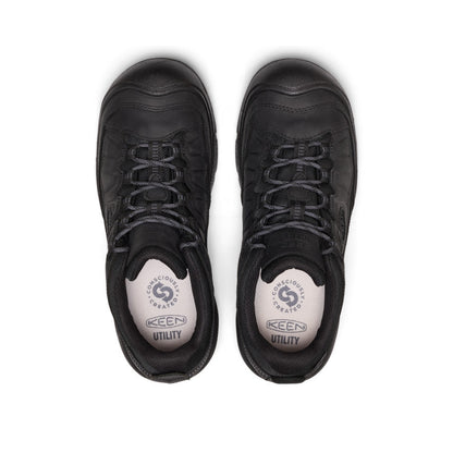 Men's Targhee IV Waterproof Work Shoe (Soft Toe) - Black/Black