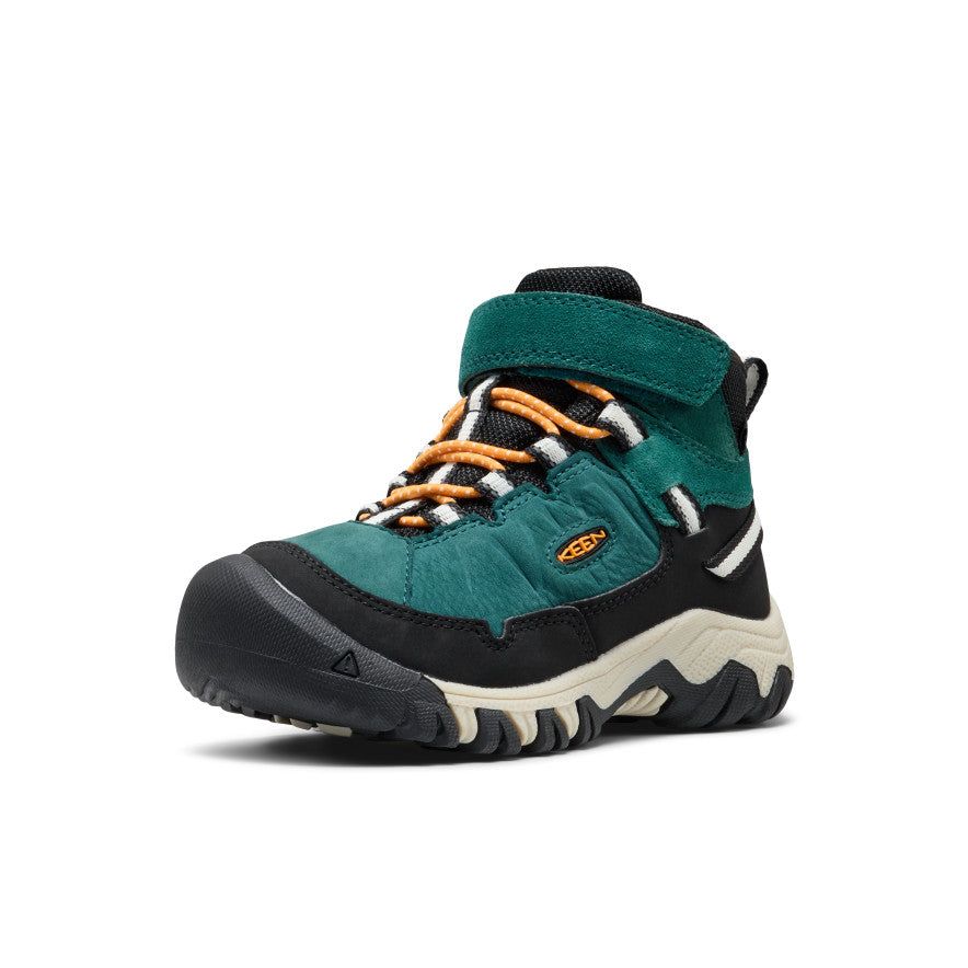Little Kids' Targhee IV Waterproof Hiking Boot - Mediterranea/Flame Orange