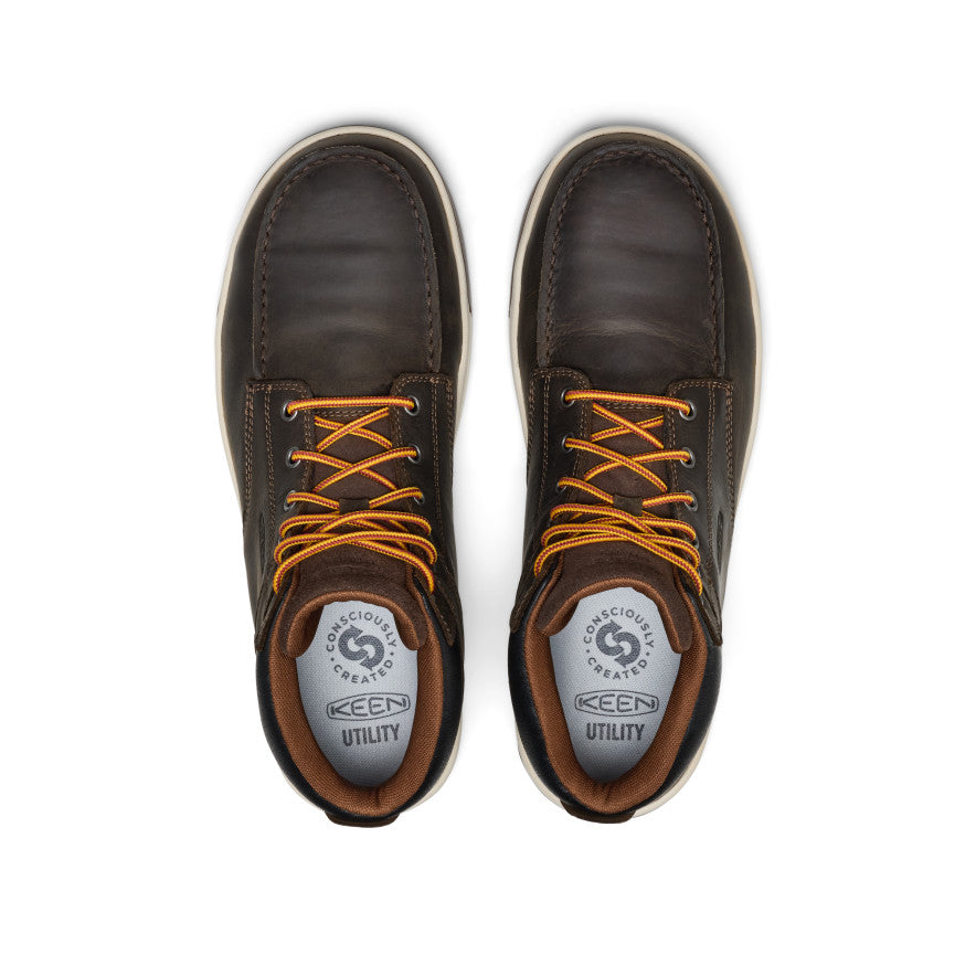 Men's Gibson Waterproof Work Boot (Carbon Toe) - Cascade Brown/Gum