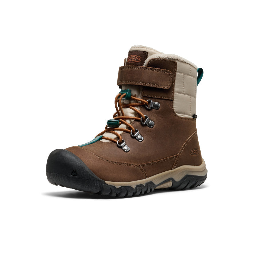 Big Kids' Kanibou Waterproof Winter Boot - Dark Earth/Roasted Pecan