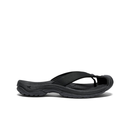 Women's Waimea Leather Flip-Flop - Black/Black