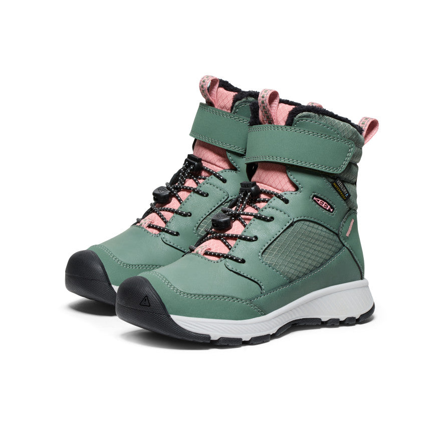 Little Kids' Skua Waterproof Winter Boot - Dark Forest/Rose Elegance