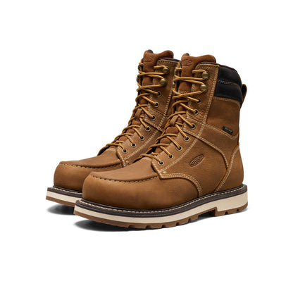Men's Cincinnati 8" Waterproof 90° Heel Boot (Carbon Toe) - Belgian/Sandshell