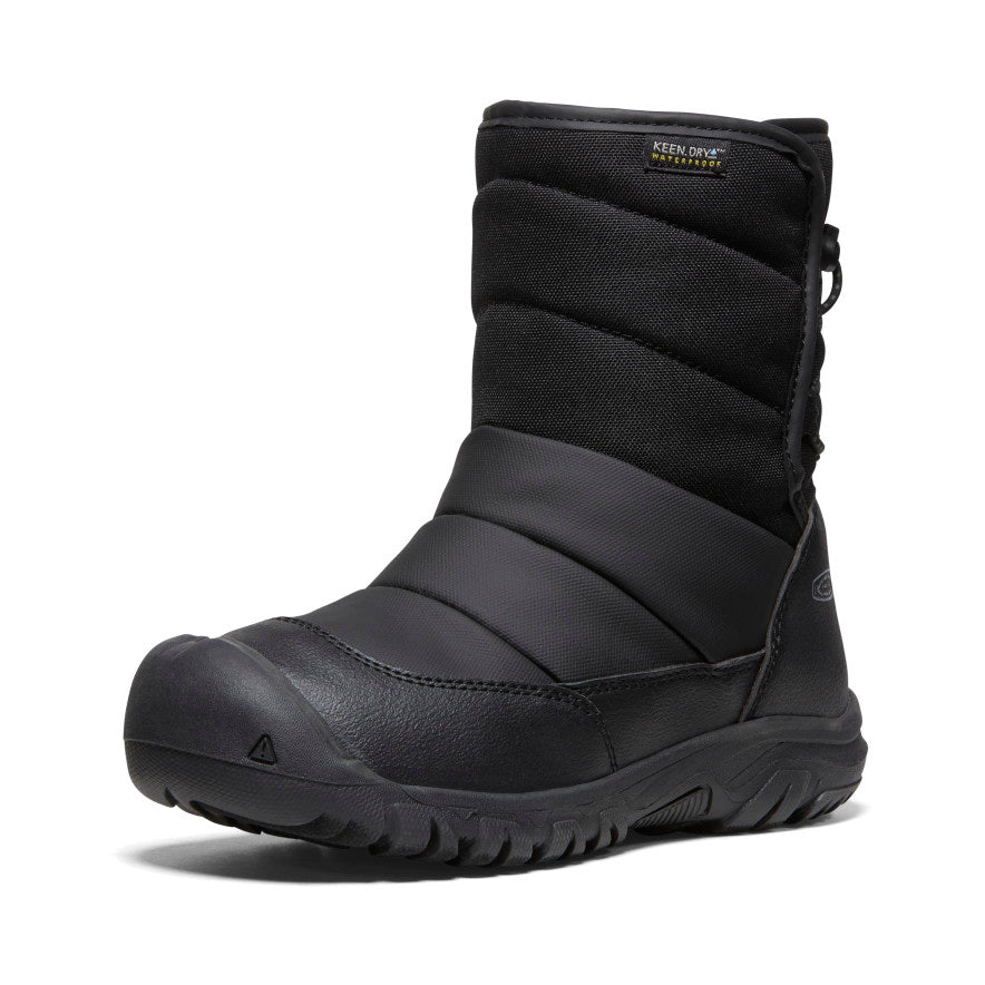 Big Kids' Puffrider Waterproof Winter Boot - Black/Steel Grey