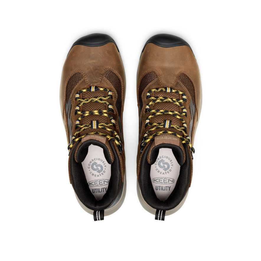 Men's Highframe Waterproof Work Boot (Steel Toe) - Dark Earth/Black