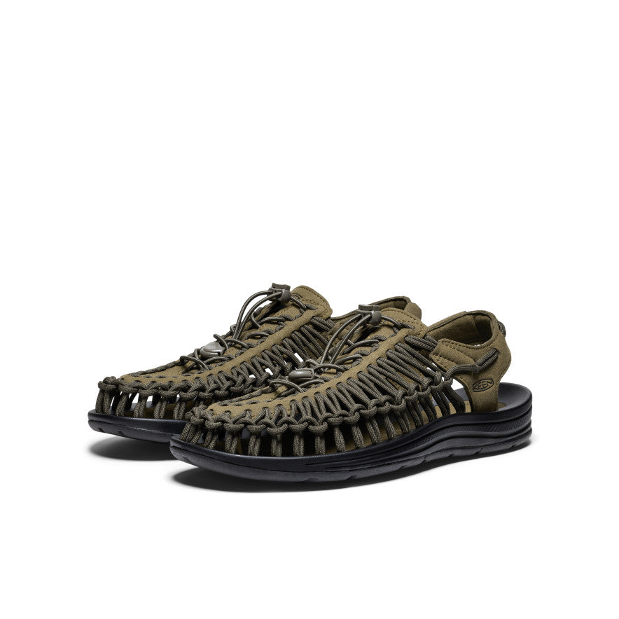 Men's UNEEK Sneaker - Dark Olive/Black
