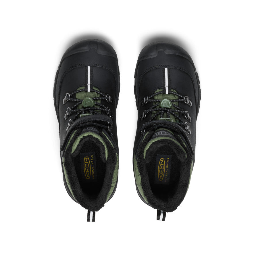 Big Kids' Kanibou Waterproof Winter Boot - Black/Bronze Green